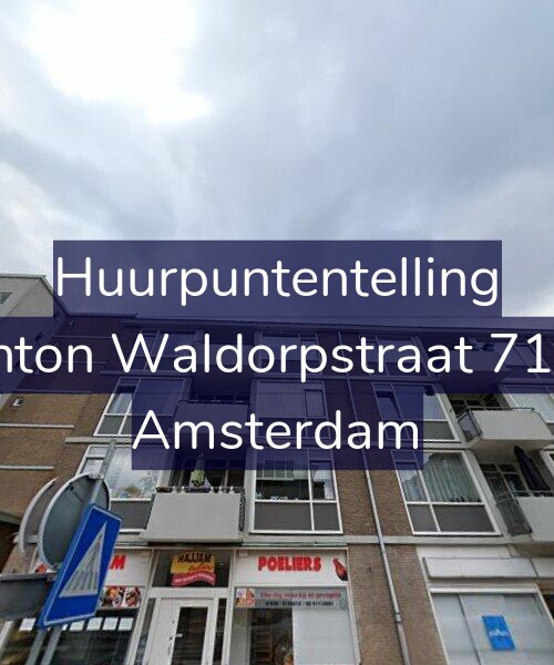 Foto gevel Huurpuntentelling voor Anton Waldorpstraat 71-3, Amsterdam