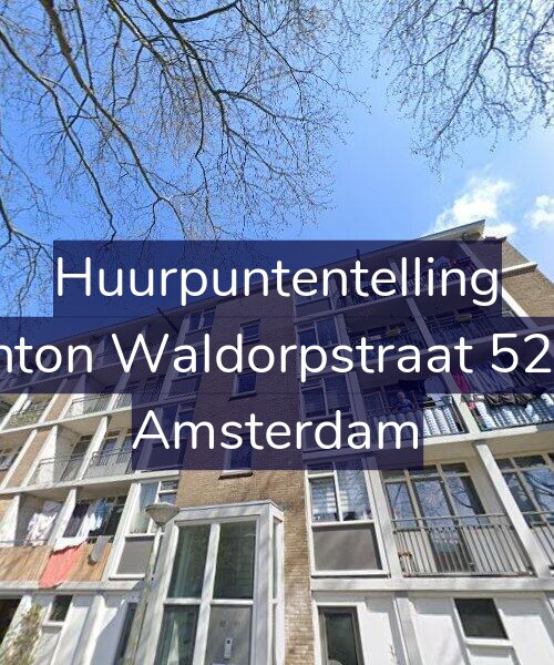 Foto gevel Huurpuntentelling voor Anton Waldorpstraat 52-3, Amsterdam