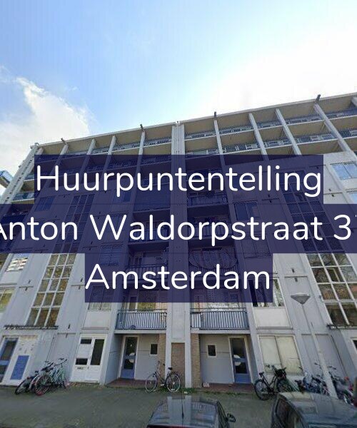 Foto gevel Huurpuntentelling voor Anton Waldorpstraat 37, Amsterdam