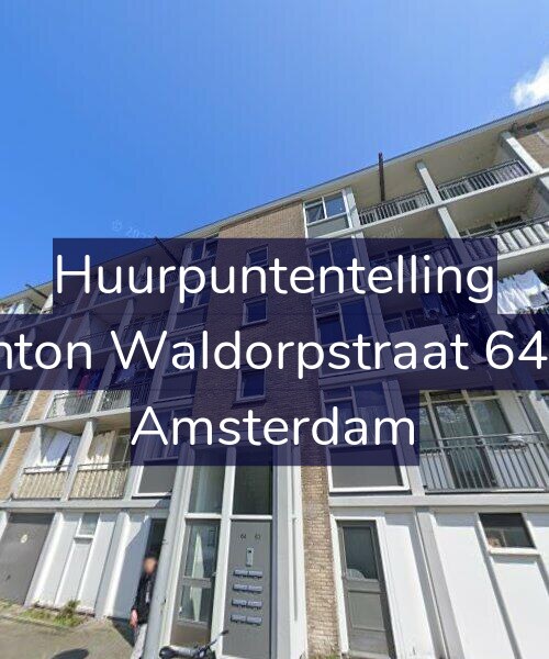 Foto gevel Huurpuntentelling voor Anton Waldorpstraat 64-1, Amsterdam