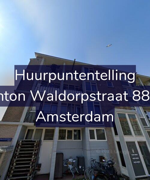Foto gevel Huurpuntentelling voor Anton Waldorpstraat 88-1, Amsterdam