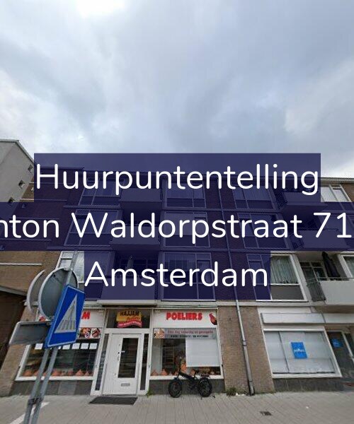 Foto gevel Huurpuntentelling voor Anton Waldorpstraat 71-1, Amsterdam