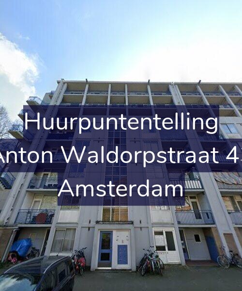Foto gevel Huurpuntentelling voor Anton Waldorpstraat 43, Amsterdam