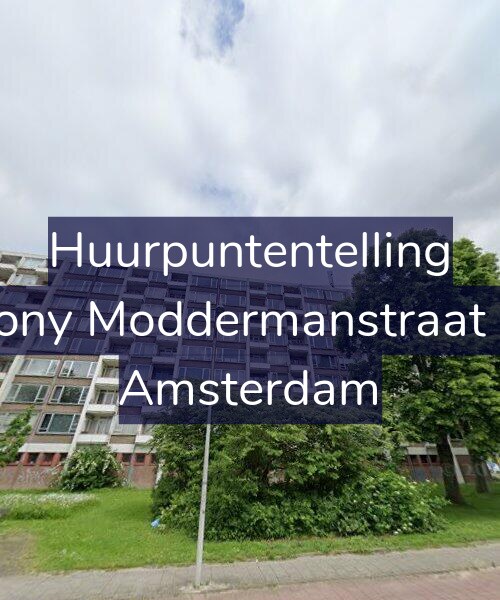 Foto gevel Huurpuntentelling voor Antony Moddermanstraat 182, Amsterdam