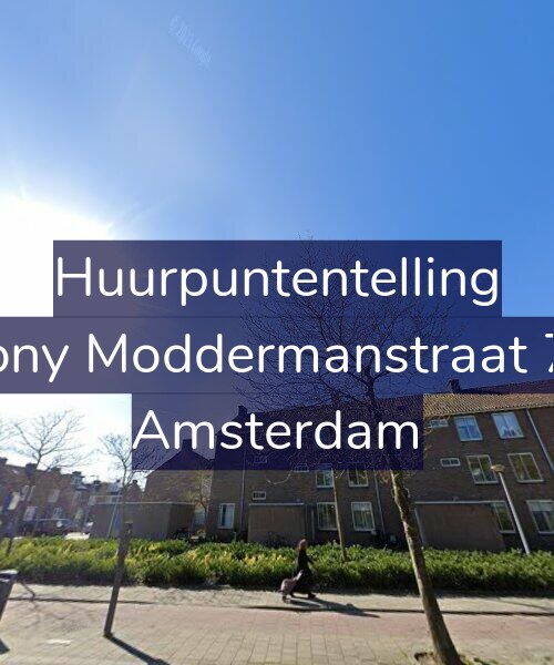 Foto gevel Huurpuntentelling voor Antony Moddermanstraat 79-1, Amsterdam