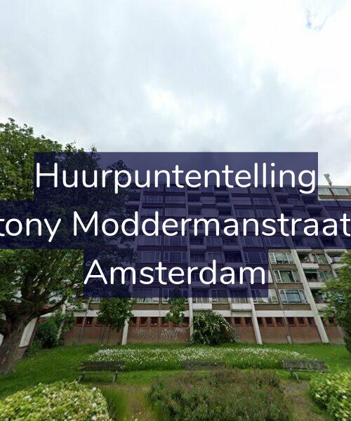 Foto gevel Huurpuntentelling voor Antony Moddermanstraat 12, Amsterdam