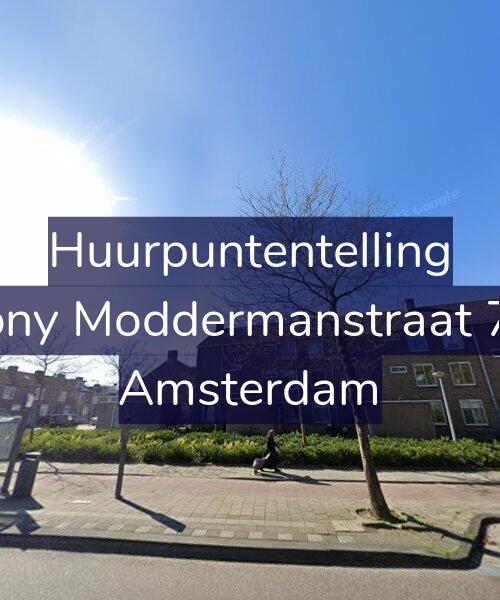Foto gevel Huurpuntentelling voor Antony Moddermanstraat 79-H, Amsterdam