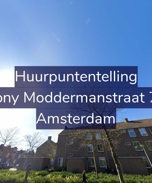 Foto gevel Huurpuntentelling voor Antony Moddermanstraat 79-2, Amsterdam
