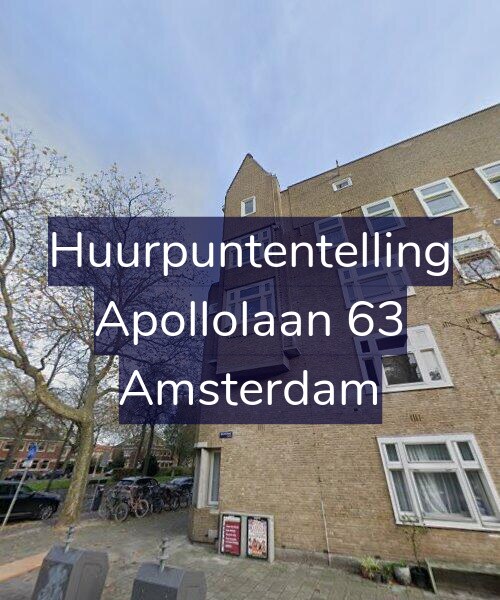 Foto gevel Huurpuntentelling voor Apollolaan 63, Amsterdam