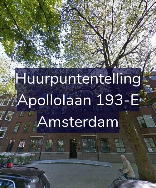 Foto gevel Huurpuntentelling voor Apollolaan 193-E, Amsterdam