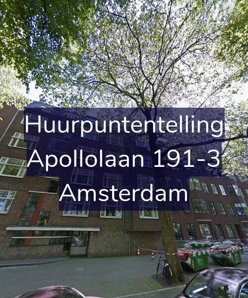 Foto gevel Huurpuntentelling voor Apollolaan 191-3, Amsterdam