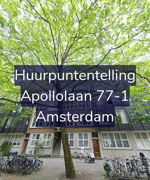 Foto gevel Huurpuntentelling voor Apollolaan 77-1, Amsterdam
