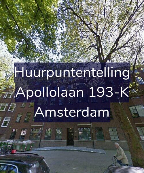 Foto gevel Huurpuntentelling voor Apollolaan 193-K, Amsterdam