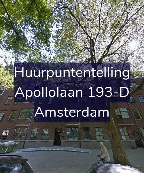 Foto gevel Huurpuntentelling voor Apollolaan 193-D, Amsterdam