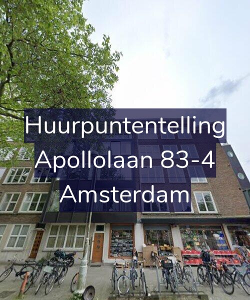 Foto gevel Huurpuntentelling voor Apollolaan 83-4, Amsterdam