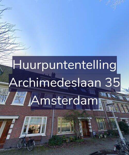 Foto gevel Huurpuntentelling voor Archimedeslaan 35, Amsterdam
