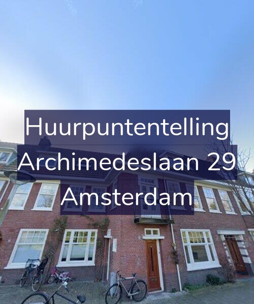 Foto gevel Huurpuntentelling voor Archimedeslaan 29, Amsterdam