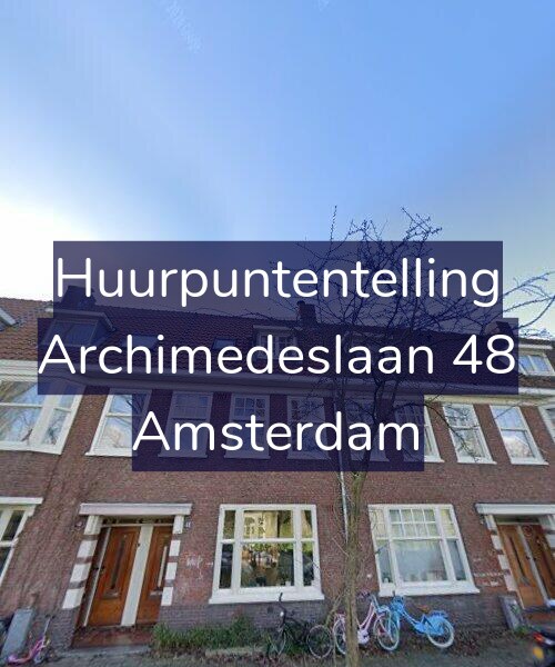 Foto gevel Huurpuntentelling voor Archimedeslaan 48, Amsterdam