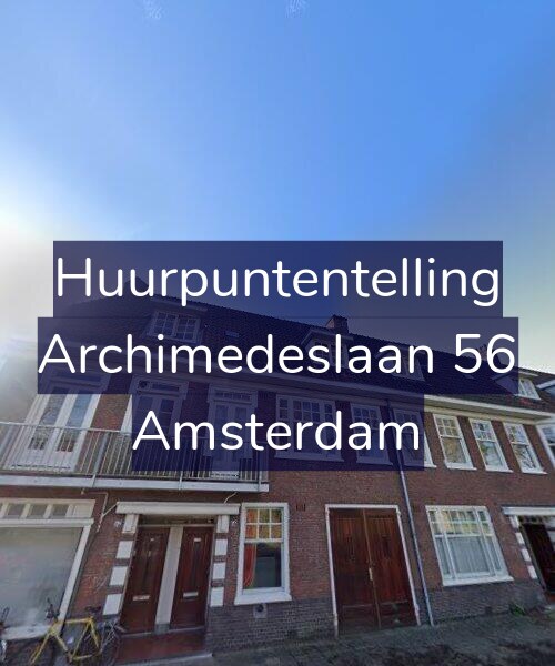 Foto gevel Huurpuntentelling voor Archimedeslaan 56, Amsterdam