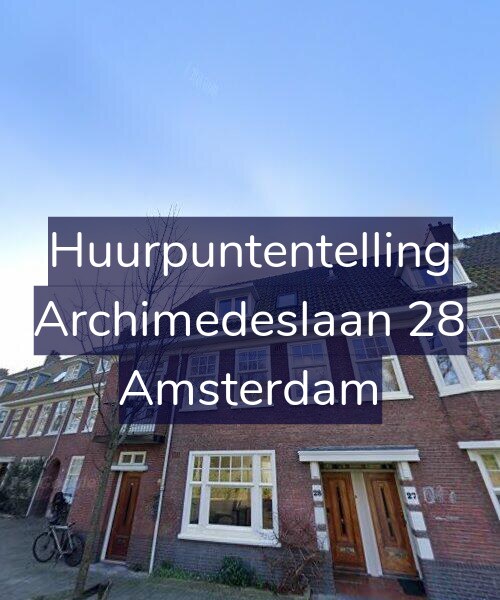 Foto gevel Huurpuntentelling voor Archimedeslaan 28, Amsterdam
