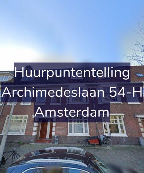 Foto gevel Huurpuntentelling voor Archimedeslaan 54-H, Amsterdam