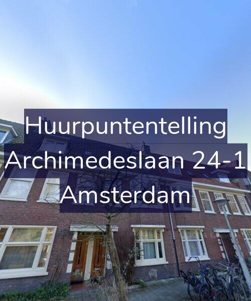 Foto gevel Huurpuntentelling voor Archimedeslaan 24-1, Amsterdam
