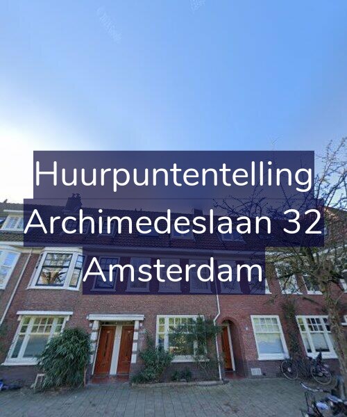 Foto gevel Huurpuntentelling voor Archimedeslaan 32, Amsterdam