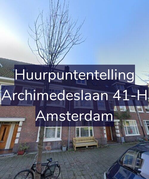 Foto gevel Huurpuntentelling voor Archimedeslaan 41-H, Amsterdam