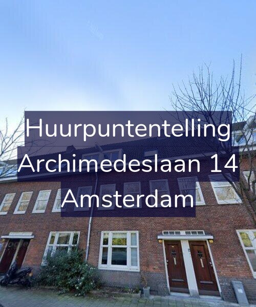 Foto gevel Huurpuntentelling voor Archimedeslaan 14, Amsterdam
