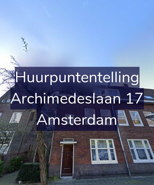 Foto gevel Huurpuntentelling voor Archimedeslaan 17, Amsterdam