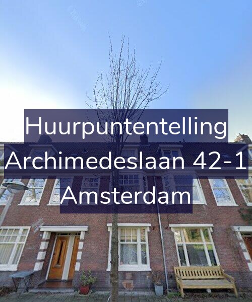 Foto gevel Huurpuntentelling voor Archimedeslaan 42-1, Amsterdam