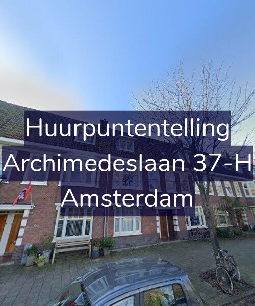 Foto gevel Huurpuntentelling voor Archimedeslaan 37-H, Amsterdam