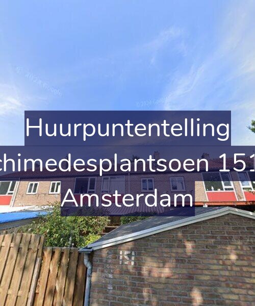 Foto gevel Huurpuntentelling voor Archimedesplantsoen 151-H, Amsterdam