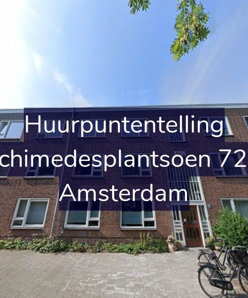 Foto gevel Huurpuntentelling voor Archimedesplantsoen 72-H, Amsterdam