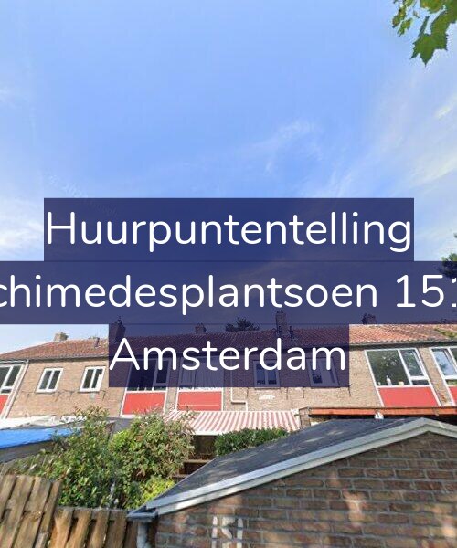 Foto gevel Huurpuntentelling voor Archimedesplantsoen 151-1, Amsterdam