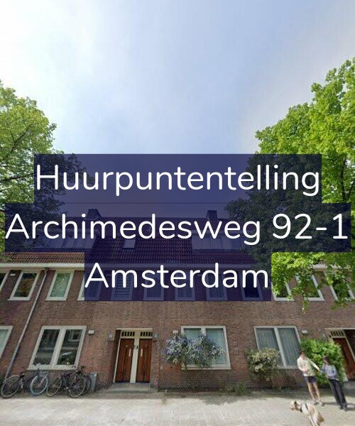 Foto gevel Huurpuntentelling voor Archimedesweg 92-1, Amsterdam