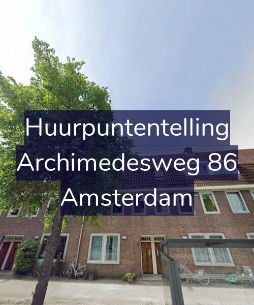 Foto gevel Huurpuntentelling voor Archimedesweg 86, Amsterdam