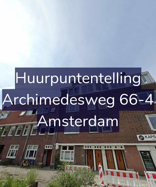 Foto gevel Huurpuntentelling voor Archimedesweg 66-4, Amsterdam