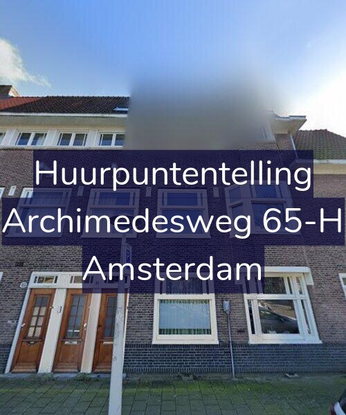 Foto gevel Huurpuntentelling voor Archimedesweg 65-H, Amsterdam