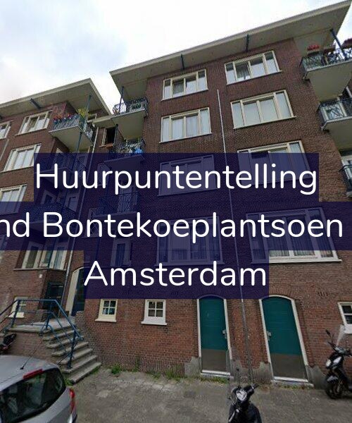 Foto gevel Huurpuntentelling voor Arend Bontekoeplantsoen 5-H, Amsterdam