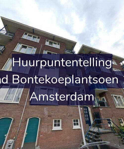 Foto gevel Huurpuntentelling voor Arend Bontekoeplantsoen 10-1, Amsterdam