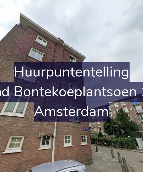 Foto gevel Huurpuntentelling voor Arend Bontekoeplantsoen 12-1, Amsterdam