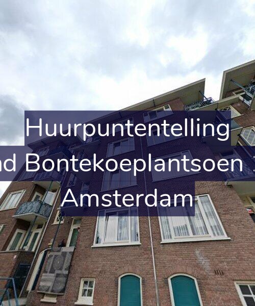 Foto gevel Huurpuntentelling voor Arend Bontekoeplantsoen 11-3, Amsterdam