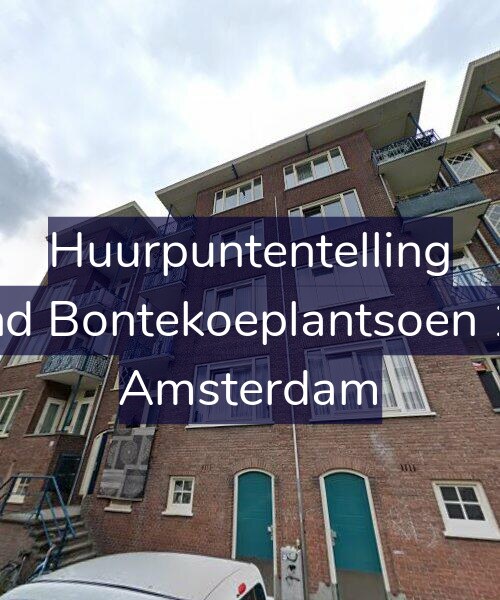 Foto gevel Huurpuntentelling voor Arend Bontekoeplantsoen 11-1, Amsterdam