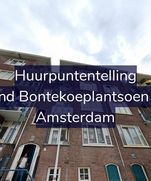 Foto gevel Huurpuntentelling voor Arend Bontekoeplantsoen 3-2, Amsterdam
