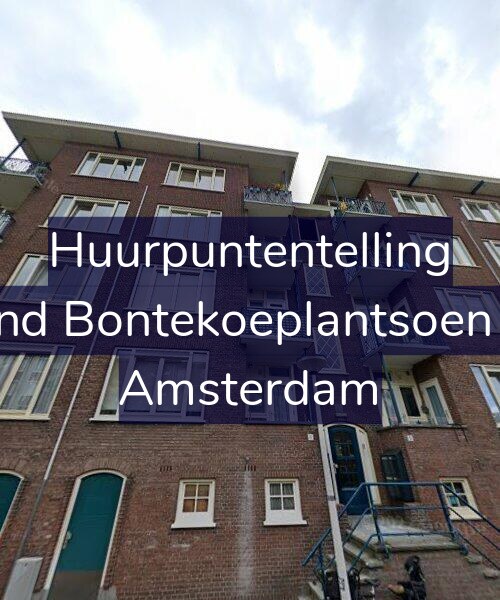 Foto gevel Huurpuntentelling voor Arend Bontekoeplantsoen 6-1, Amsterdam