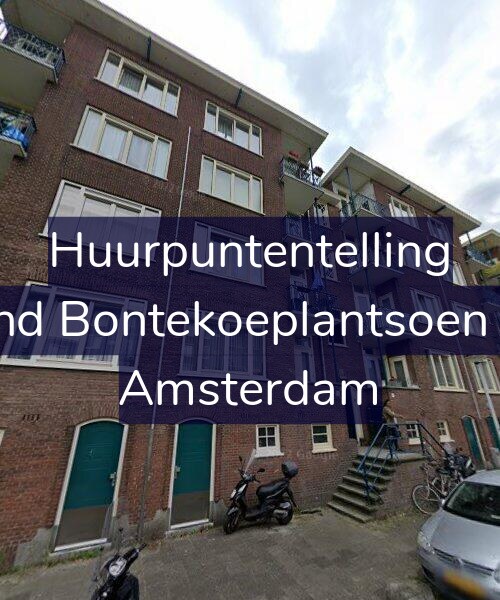 Foto gevel Huurpuntentelling voor Arend Bontekoeplantsoen 4-H, Amsterdam