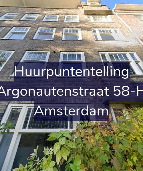 Foto gevel Huurpuntentelling voor Argonautenstraat 58-H, Amsterdam