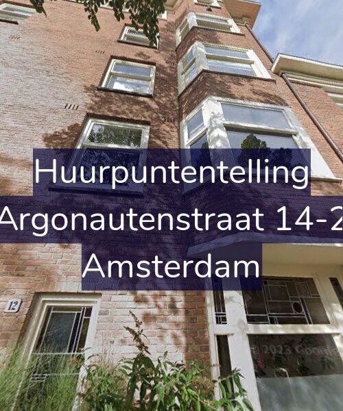 Foto gevel Huurpuntentelling voor Argonautenstraat 14-2, Amsterdam