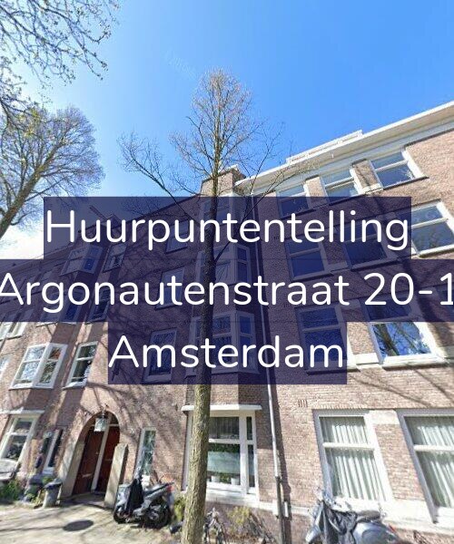 Foto gevel Huurpuntentelling voor Argonautenstraat 20-1, Amsterdam